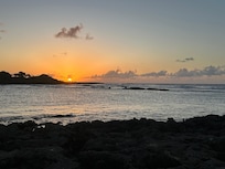 Sunset from nearby beach (short walk)