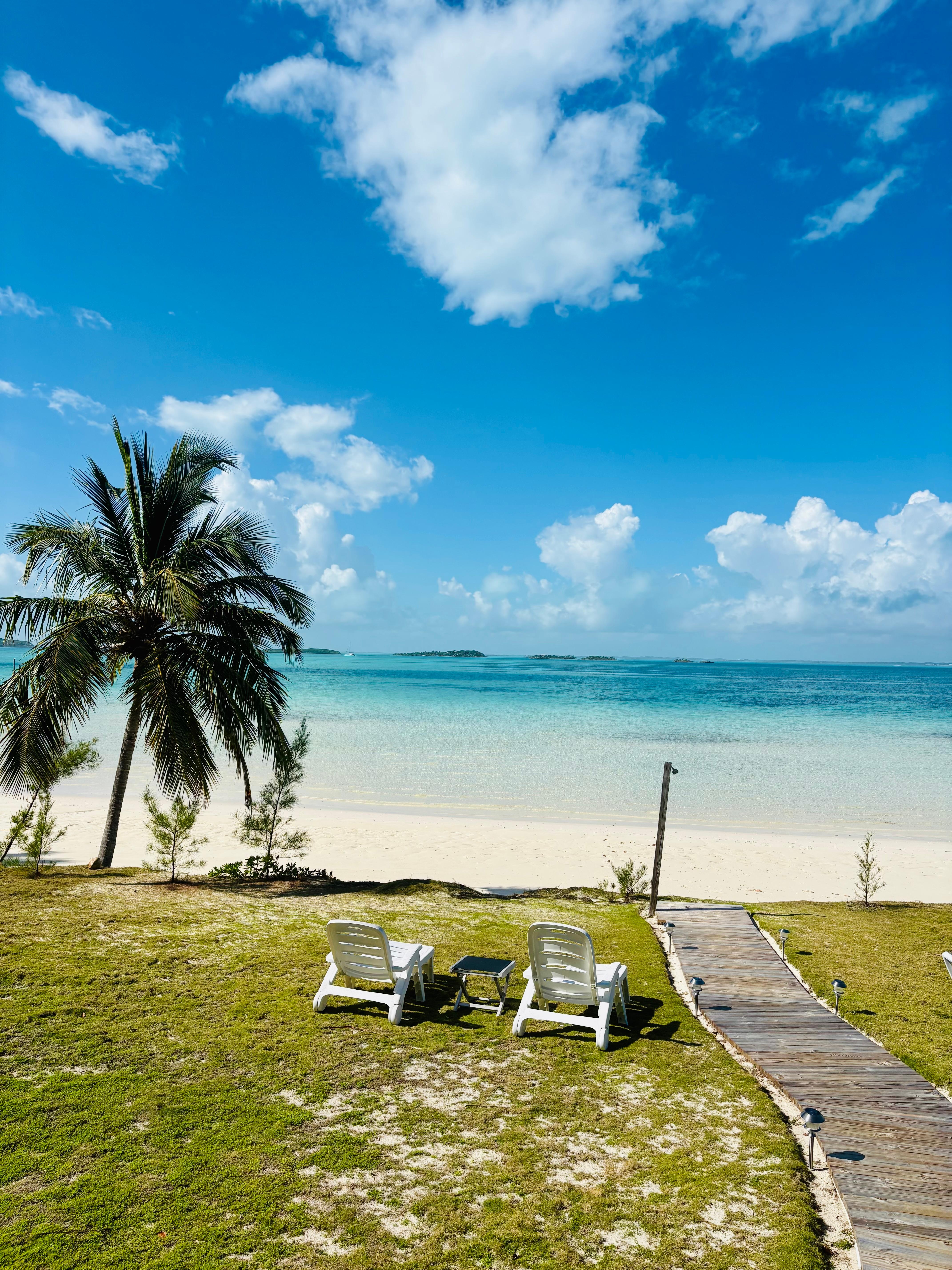 Sitting on porch looking out 