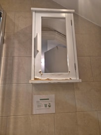 El espejo del baño.