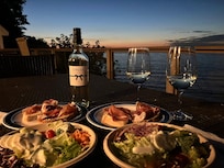 Sunset on the terrace