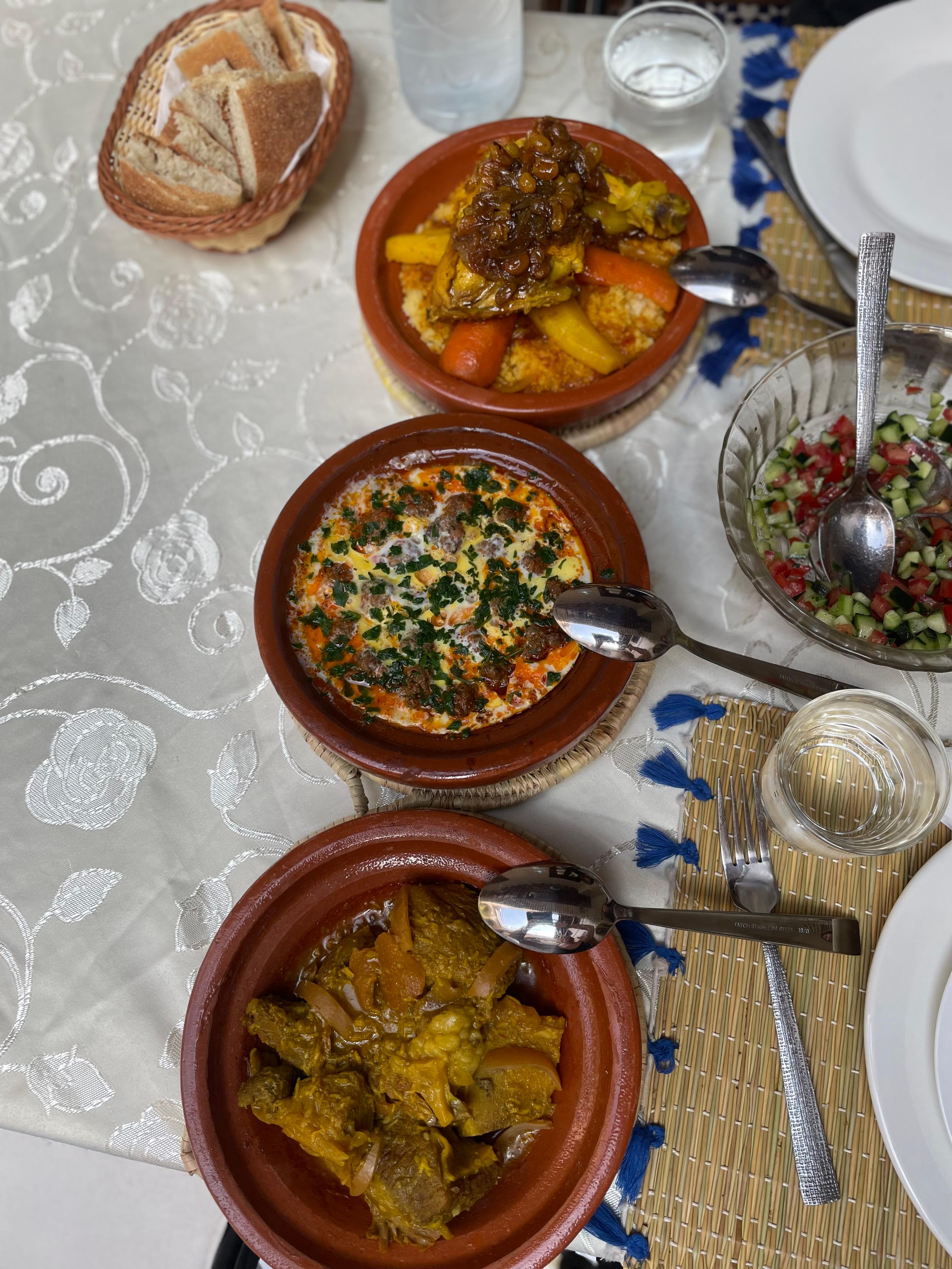 exquisite made to order last lunch in Morocco.. was my FAVORITE MEAL!! Of my entire trip .. 