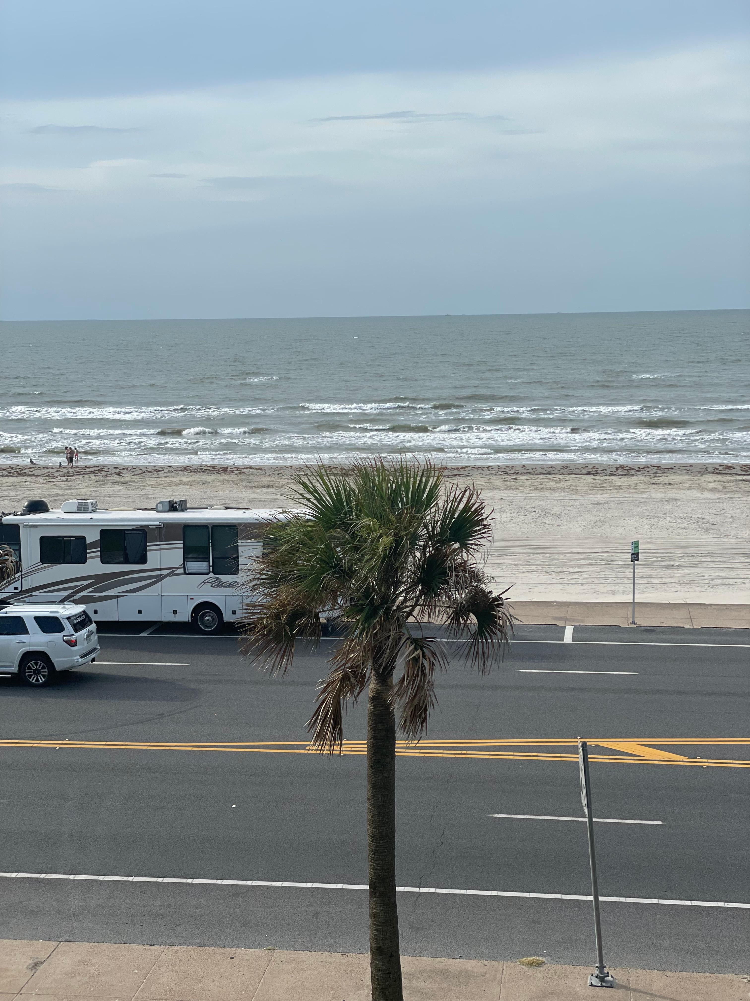 Beach view from balcony