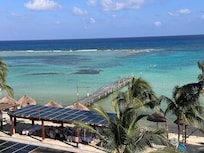 View from rooftop pool