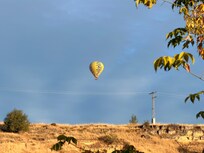 Hot air balloon we could see from our hotel room.