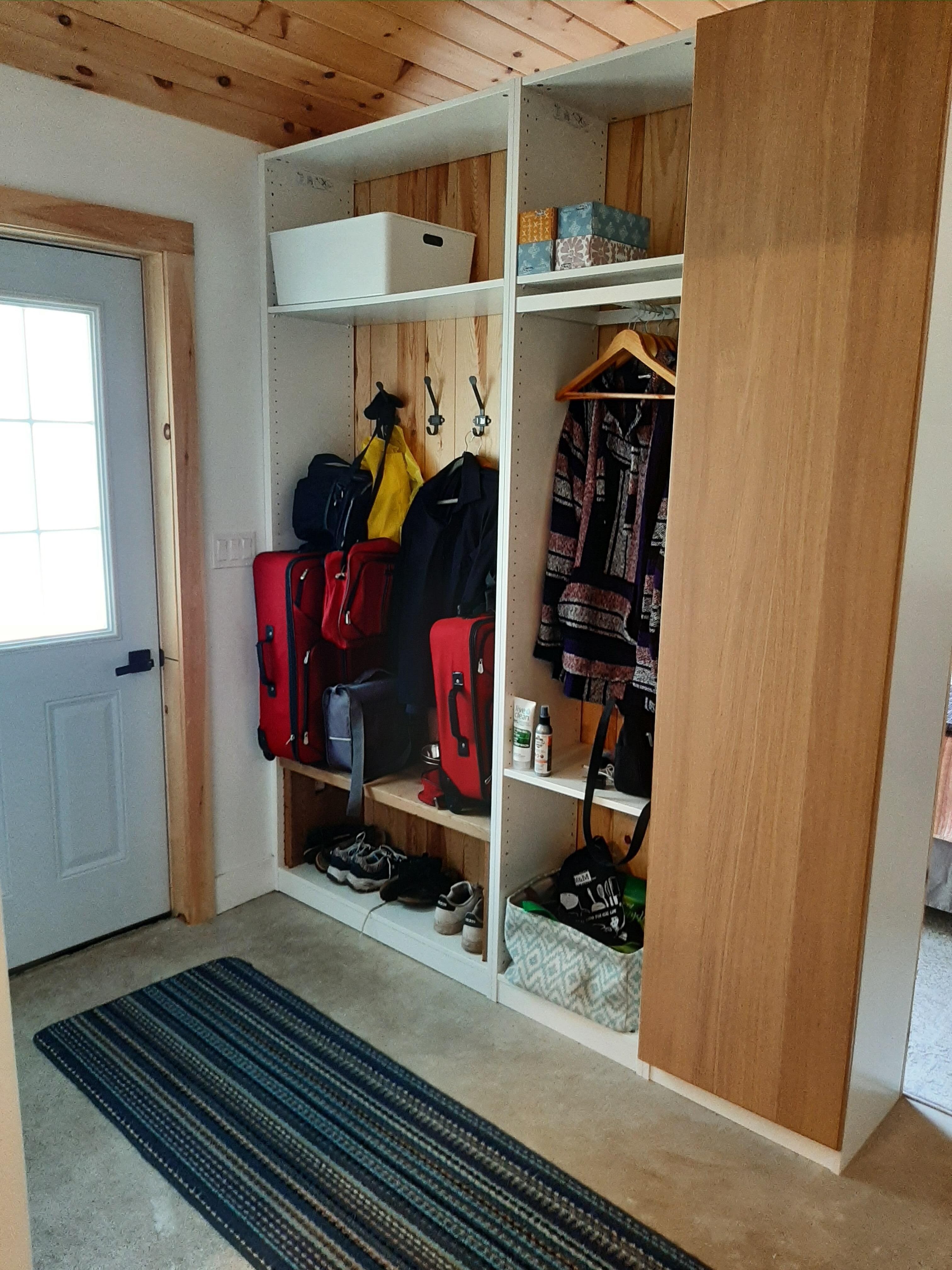 Our bags put away