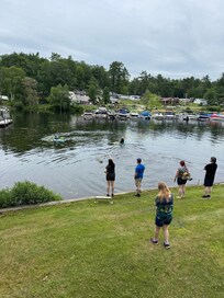 Kayaking and fishing behind cottage another big plus