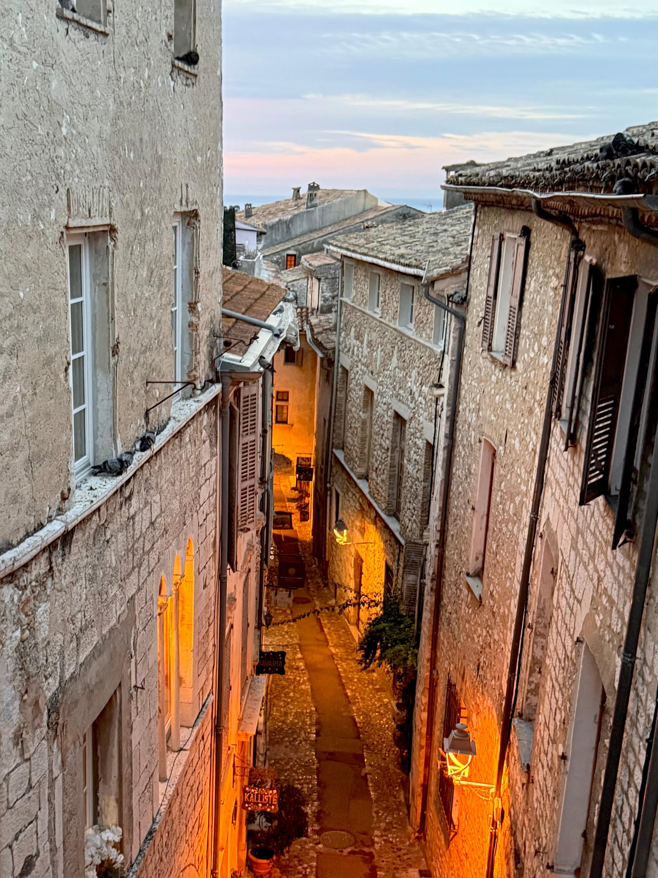 A view of the main street from one of the bedrooms 