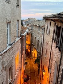 A view of the main street from one of the bedrooms
