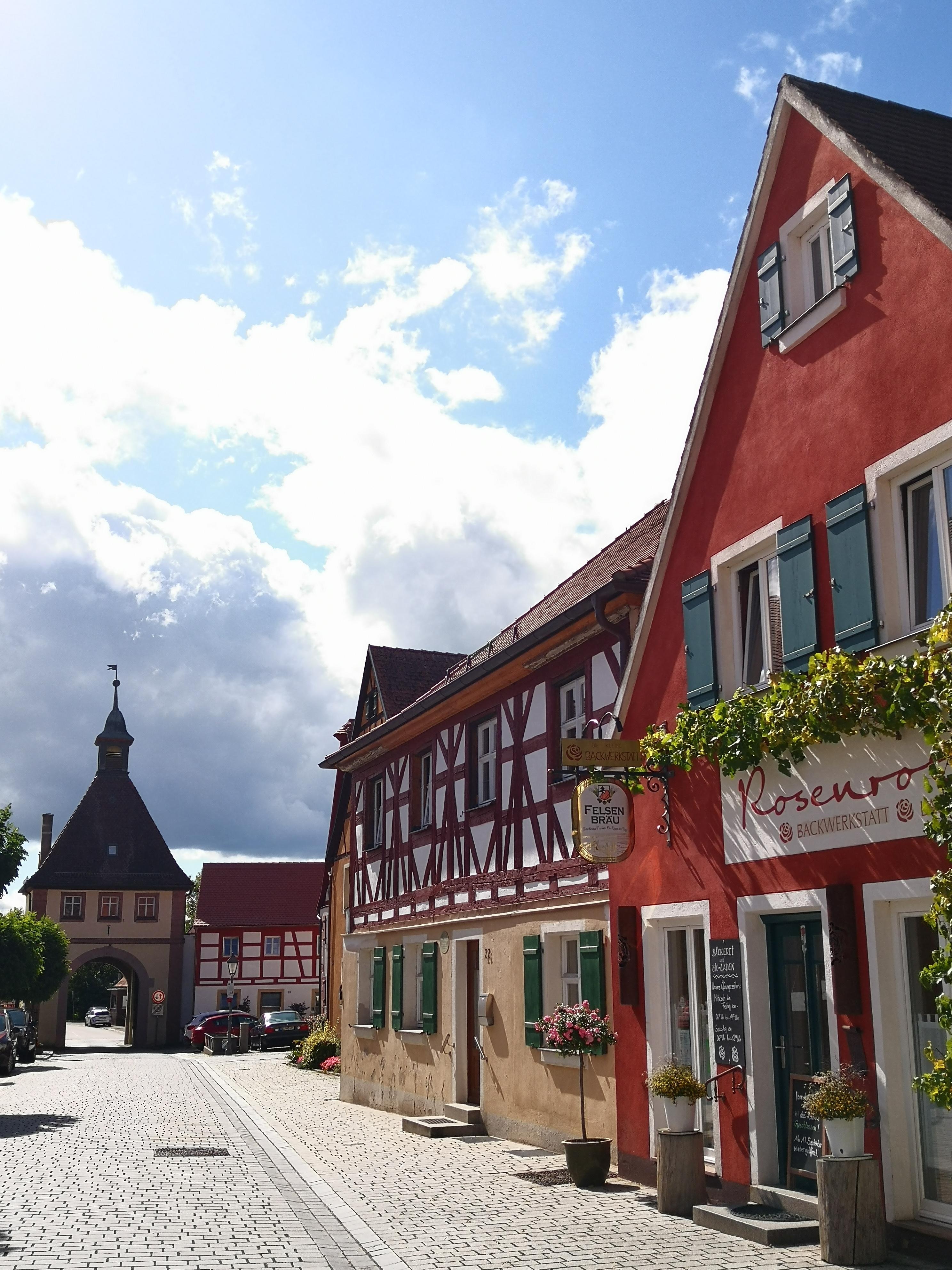 Der Ortskern, wenige Minuten vom Haus entfernt. 