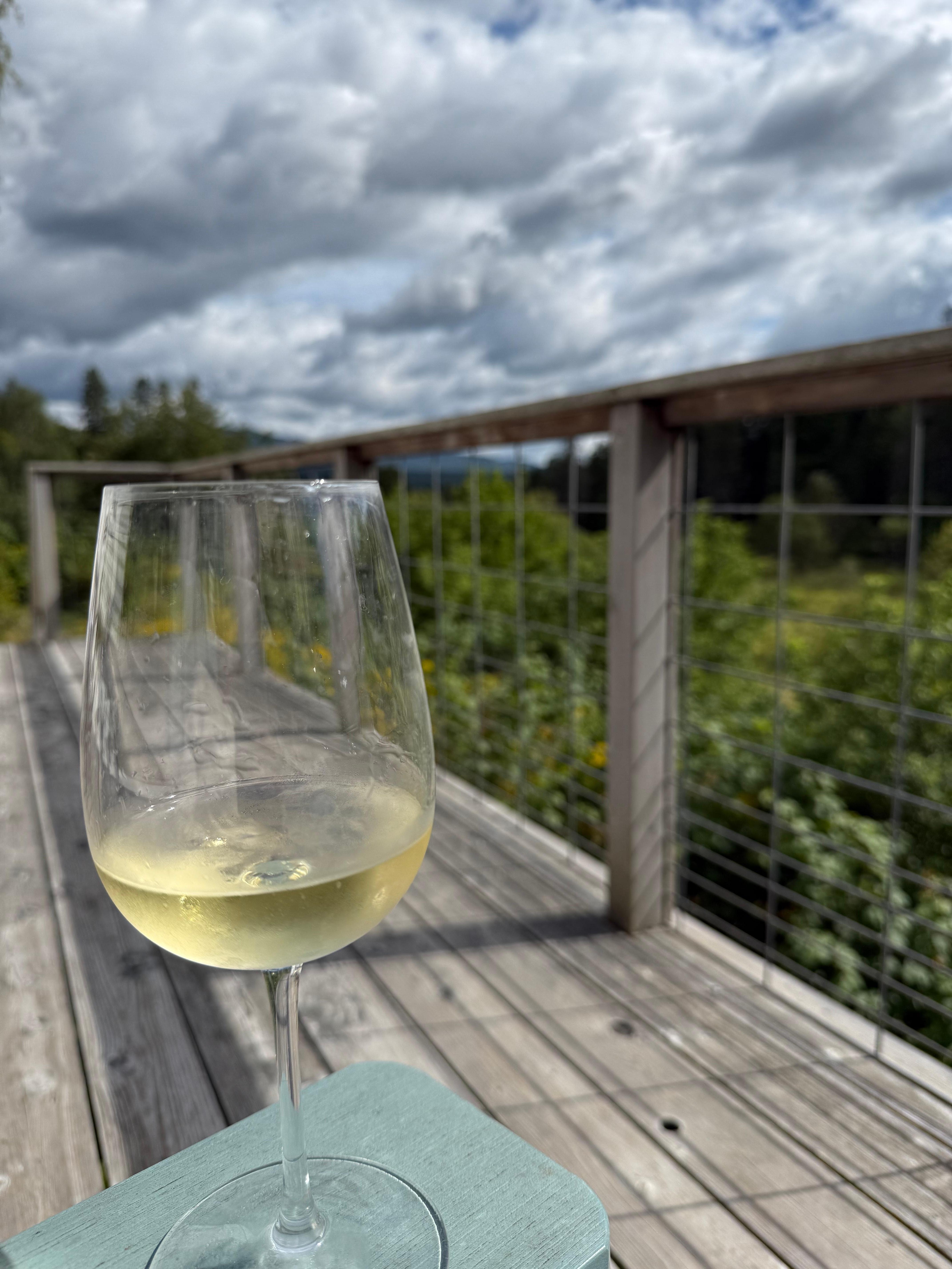 From the farmhouse back porch