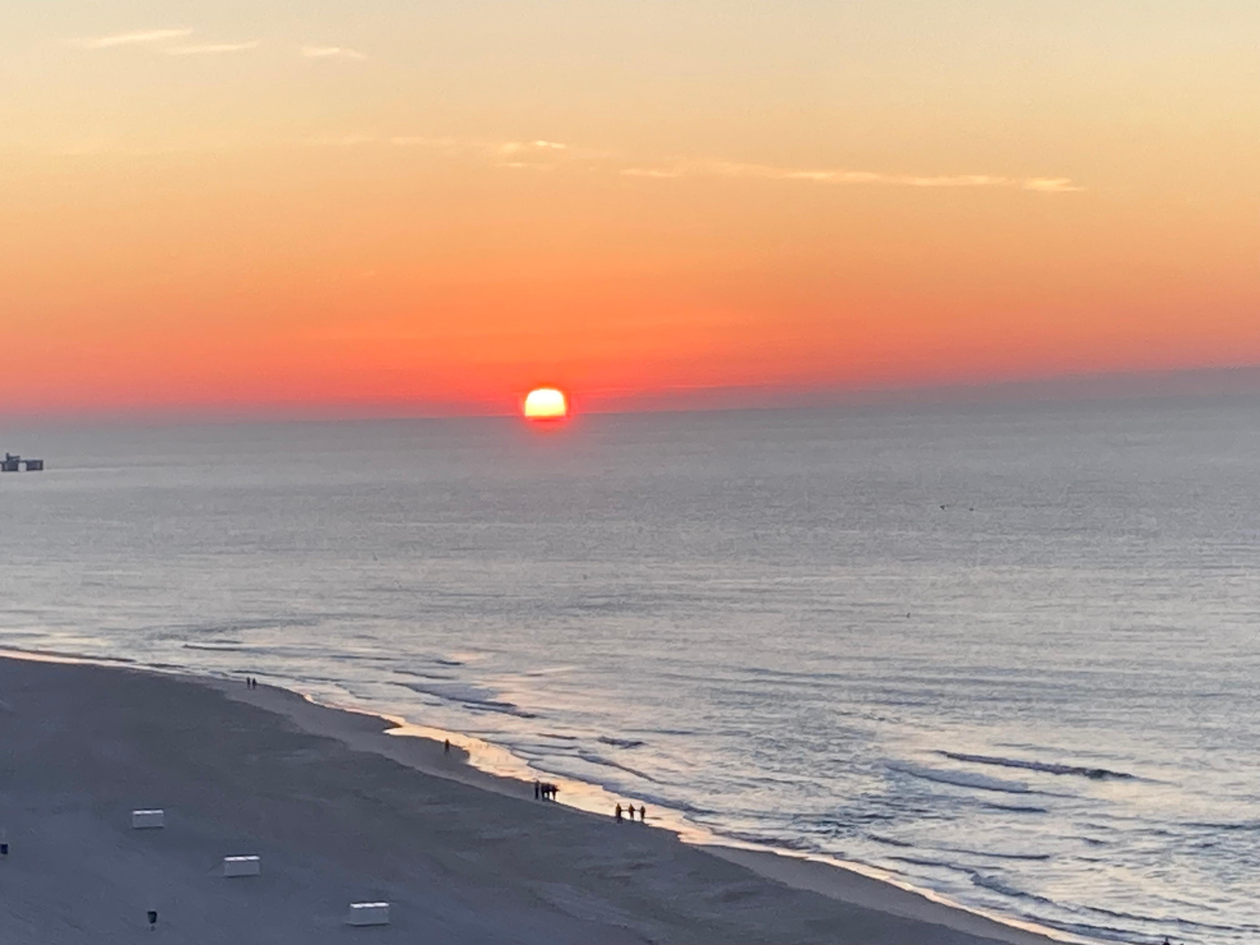 Sunrise from balcony 