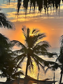 Sunrise outside our apartment