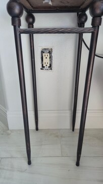 Exposed outlet