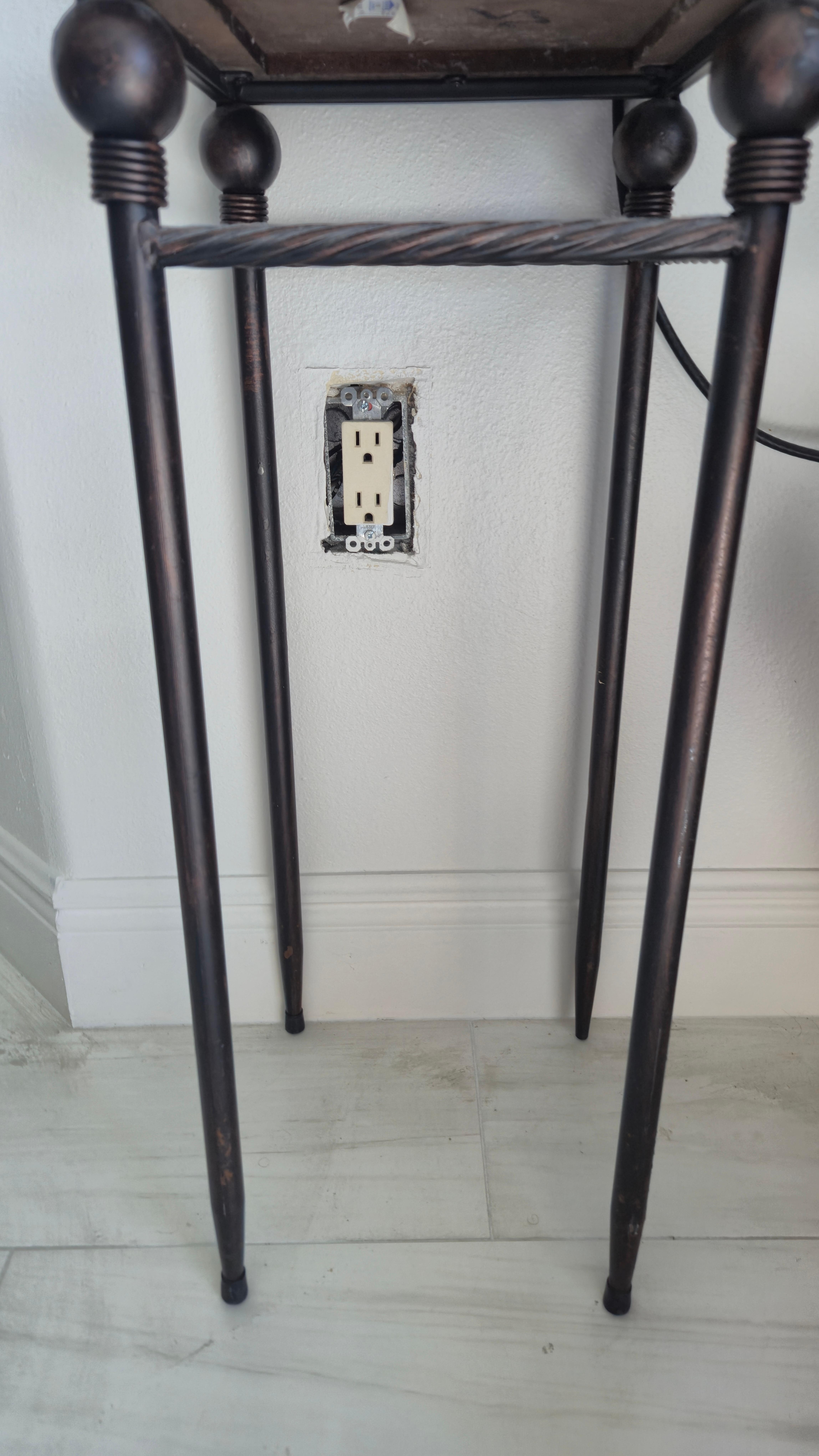 Exposed outlet