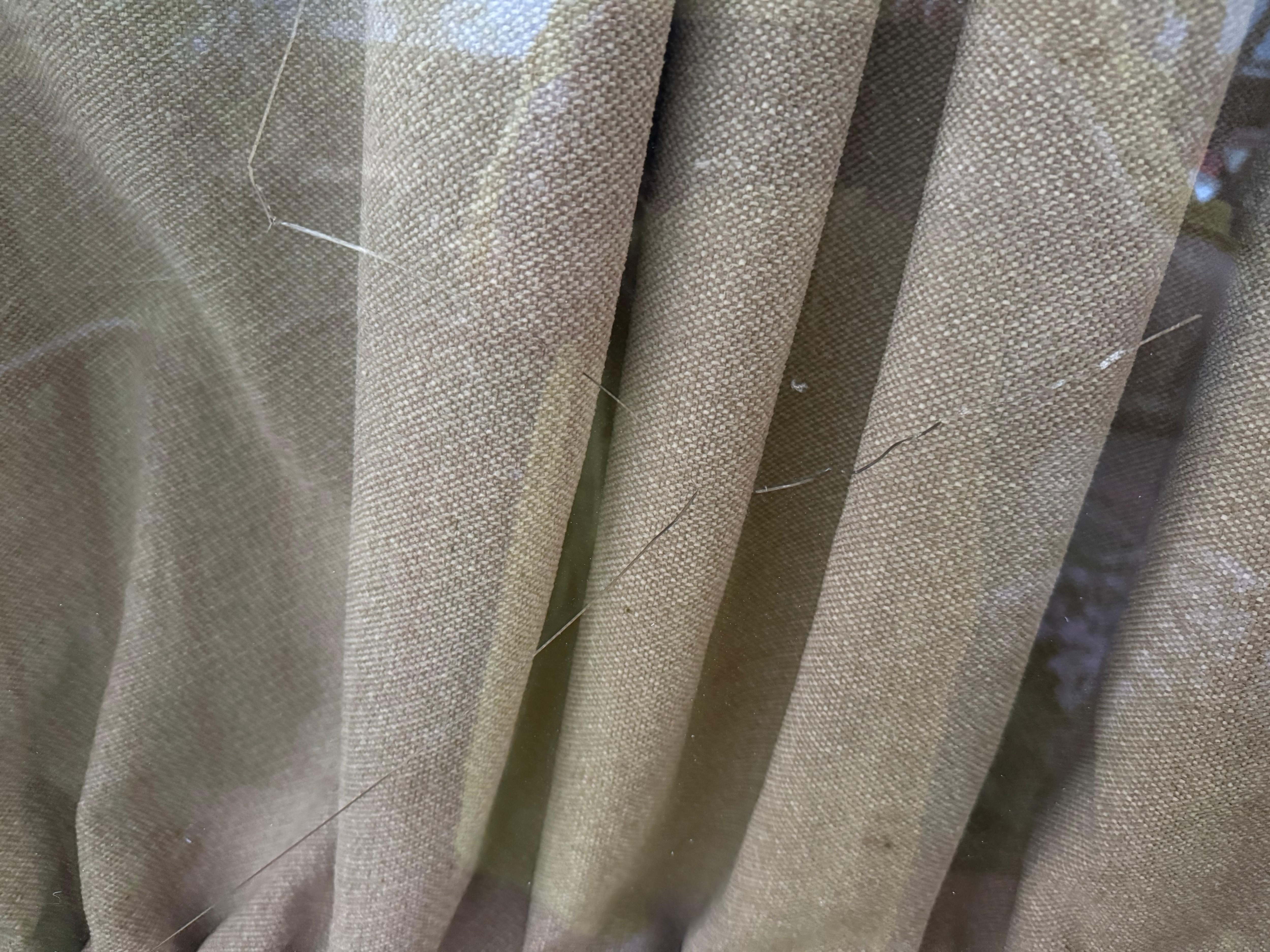 Cracked glass on back door