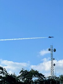 Saw Blue Angels fly over during the week