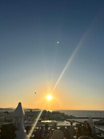 View from rooftop bar. WORTH going to. Amazing entertainment at sunset.
