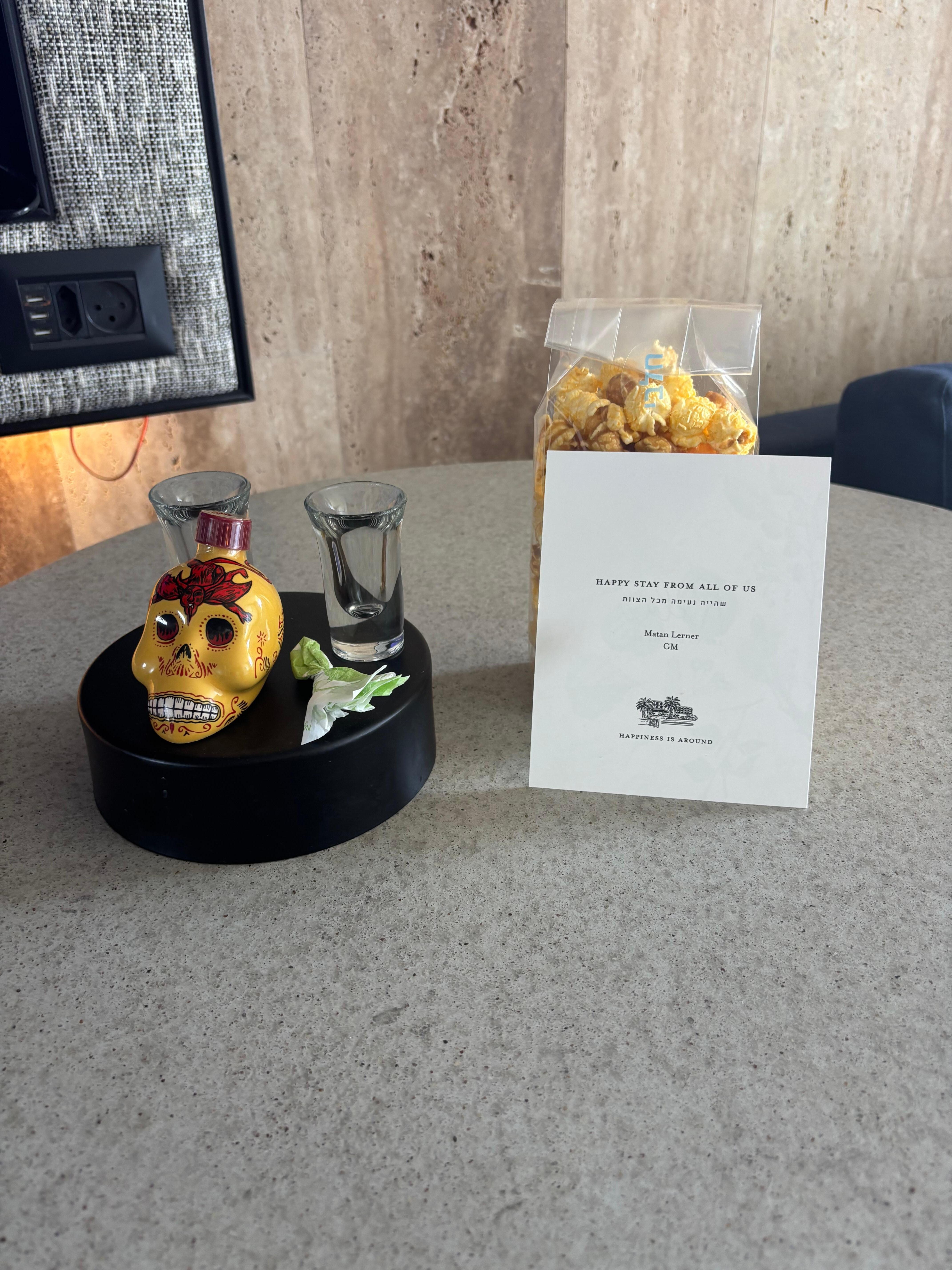 Nice welcome gift of tequila