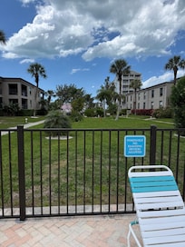 View towards Gulf Blvd when standing by pool.