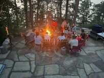 Bonus for two days of rain was we could use the fire pit!