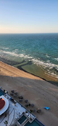 Beach from balcony