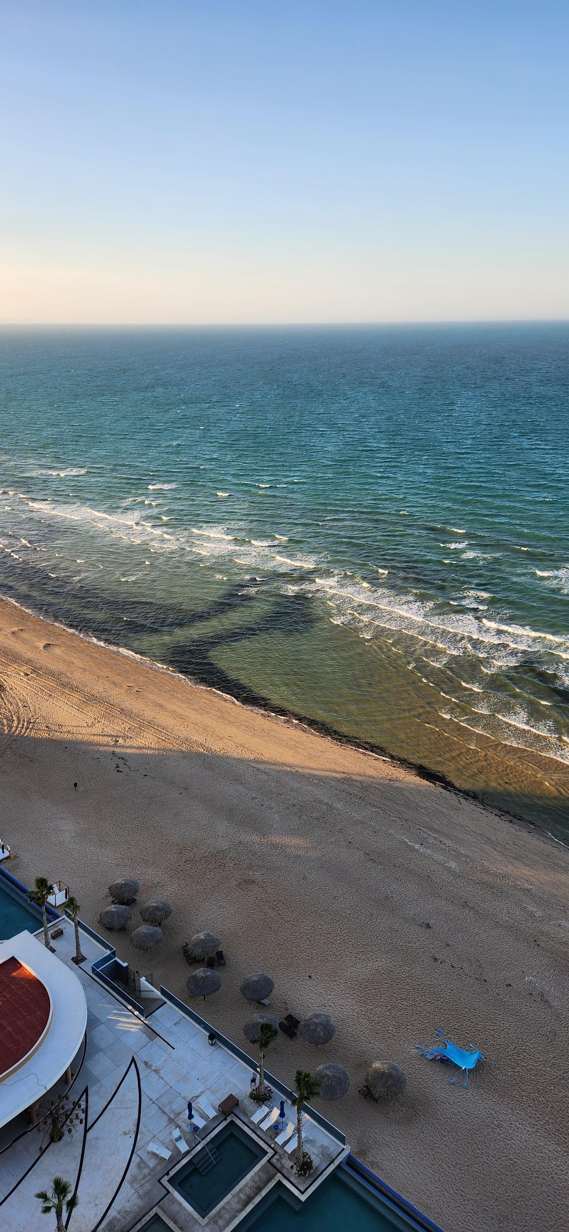 Beach from balcony