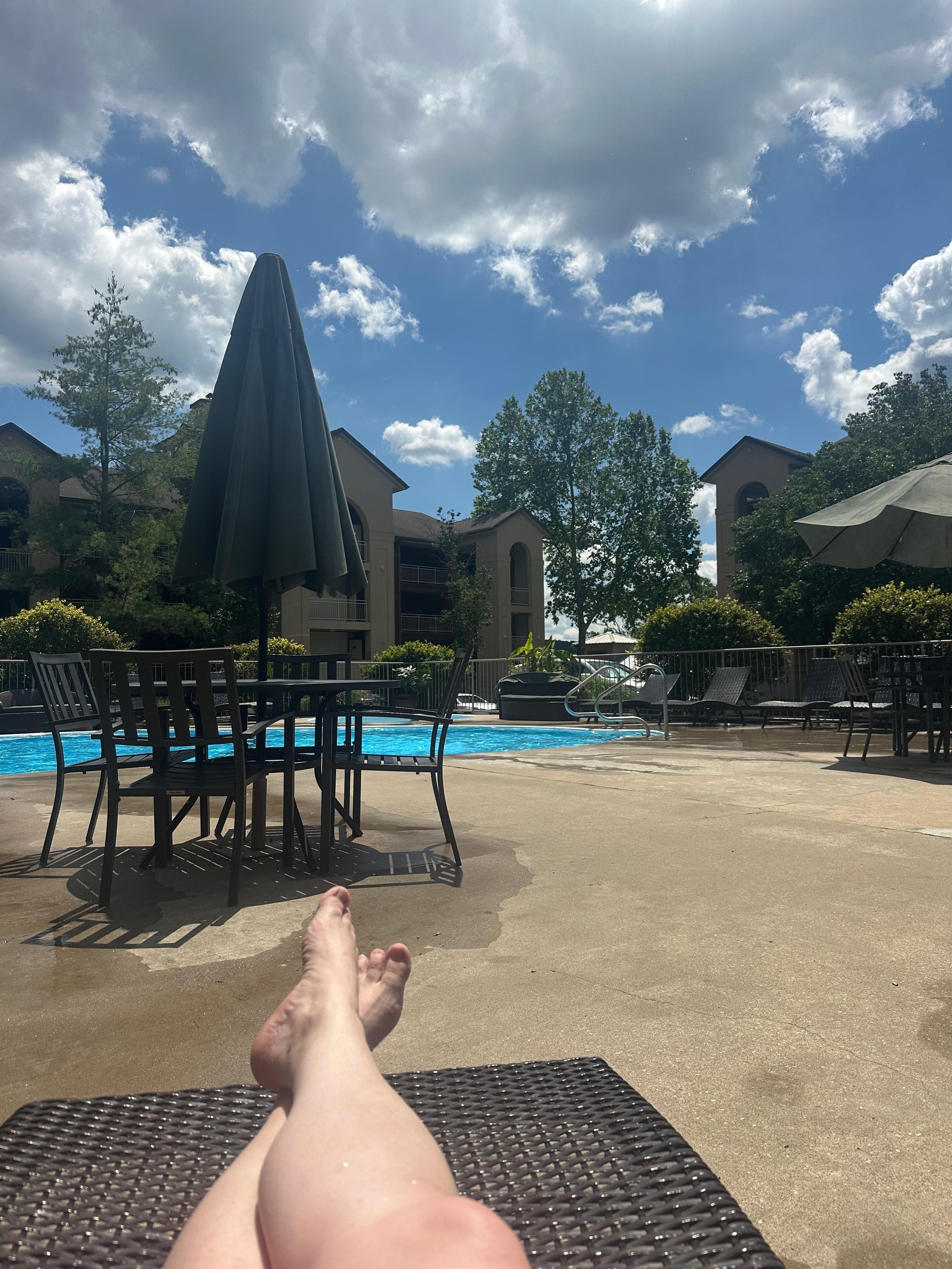 Pool with Zume Flume slide 