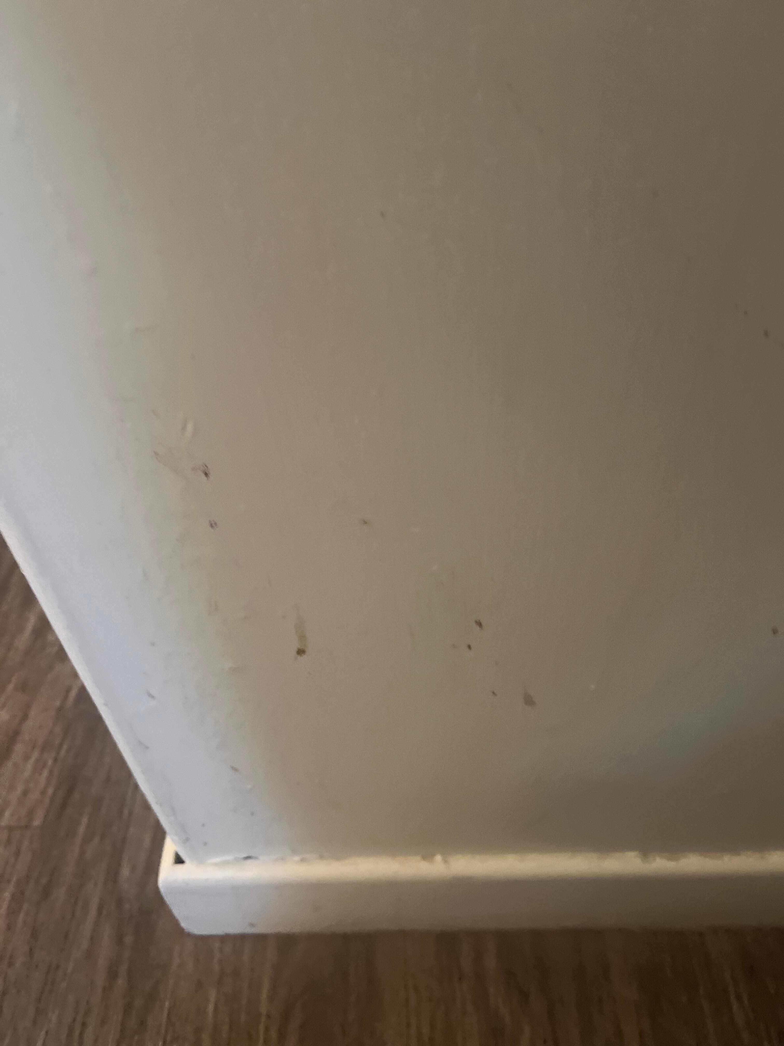 Spills all over the wall