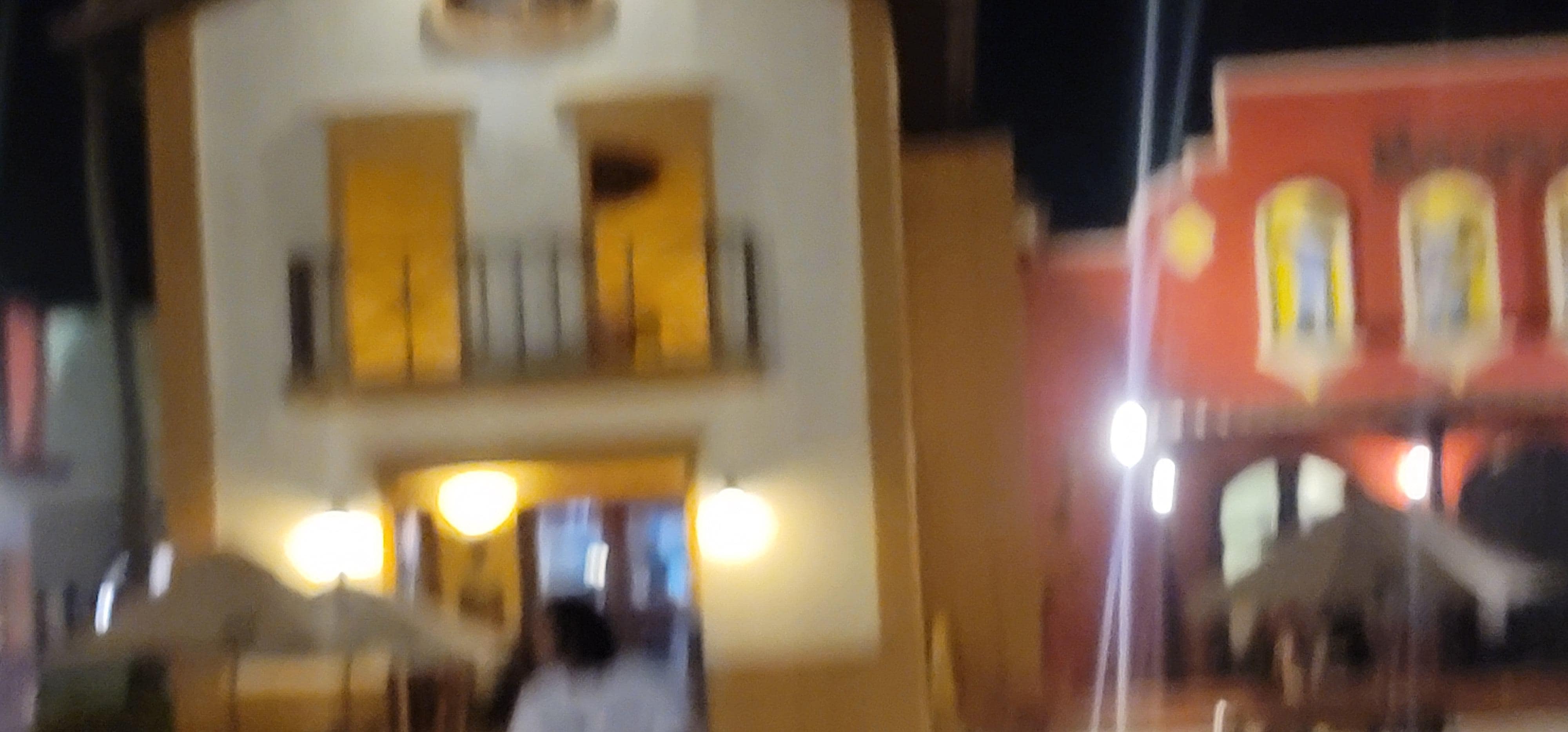 Outside of room buildings