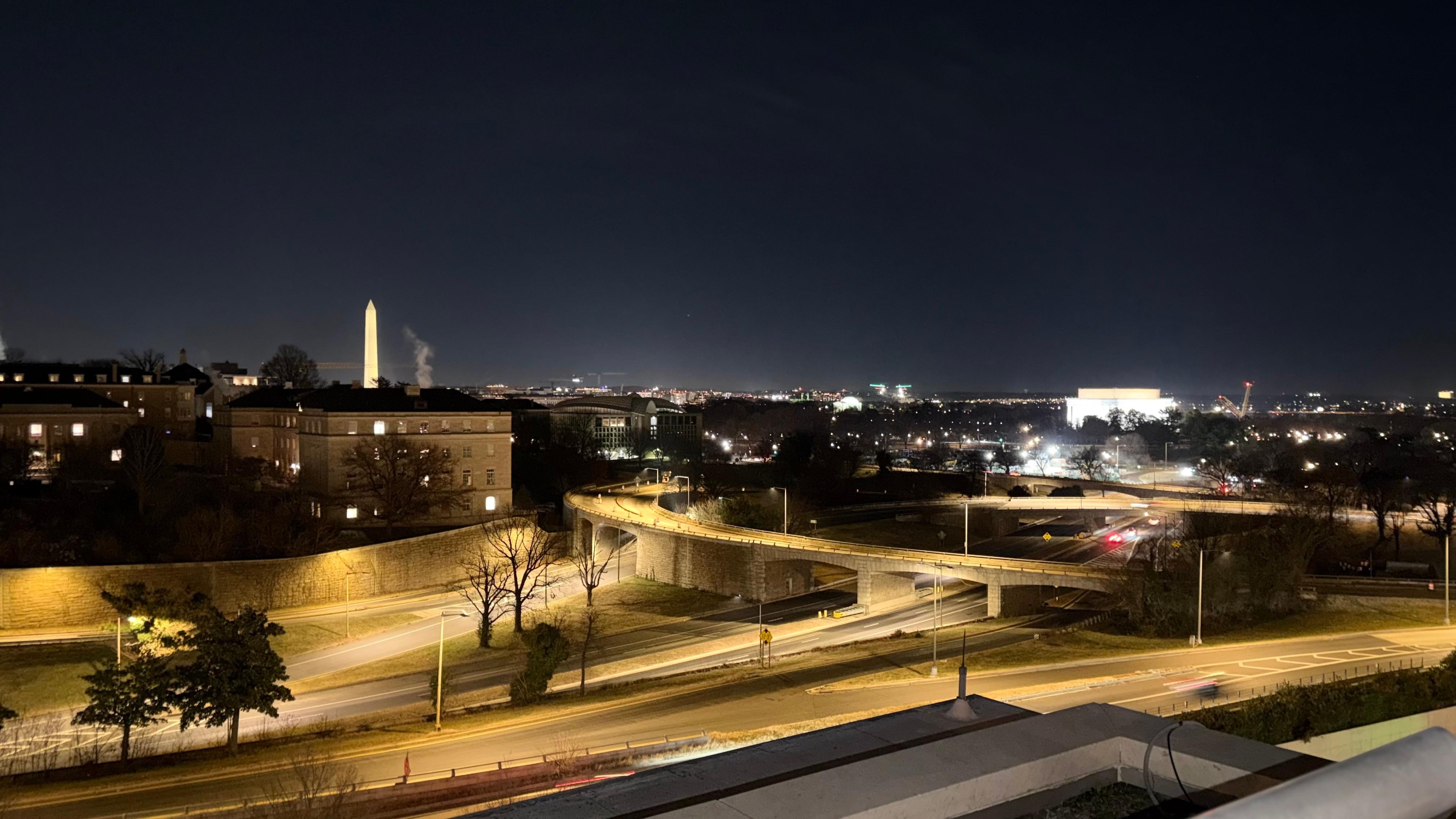 Looking off from the Kennedy / Trump Center.
It was a 45 minute frive from the hotel but was an easy drive.