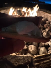 Free smores around the fire every night