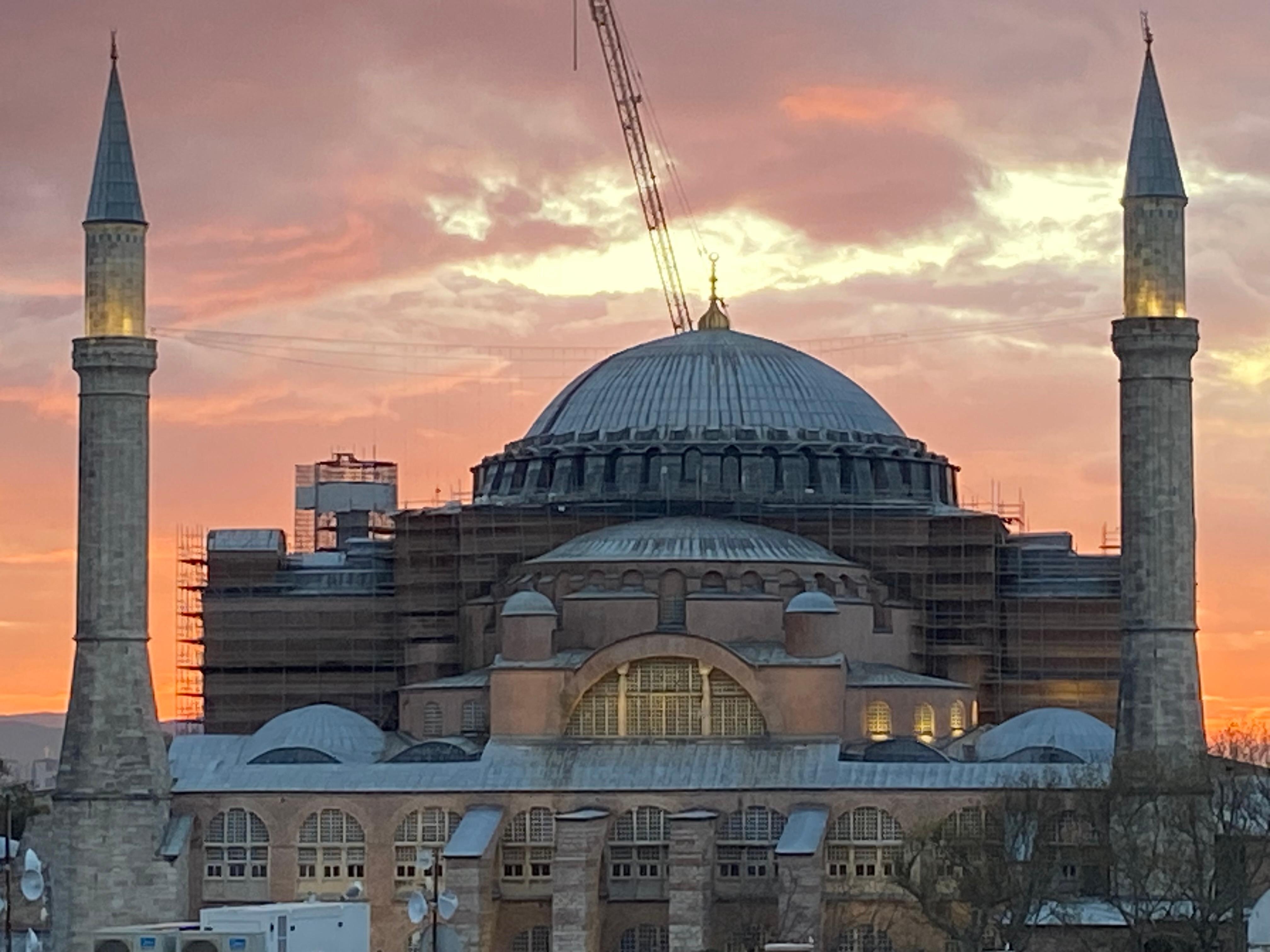 View of Hagia Sophia from our hotel room