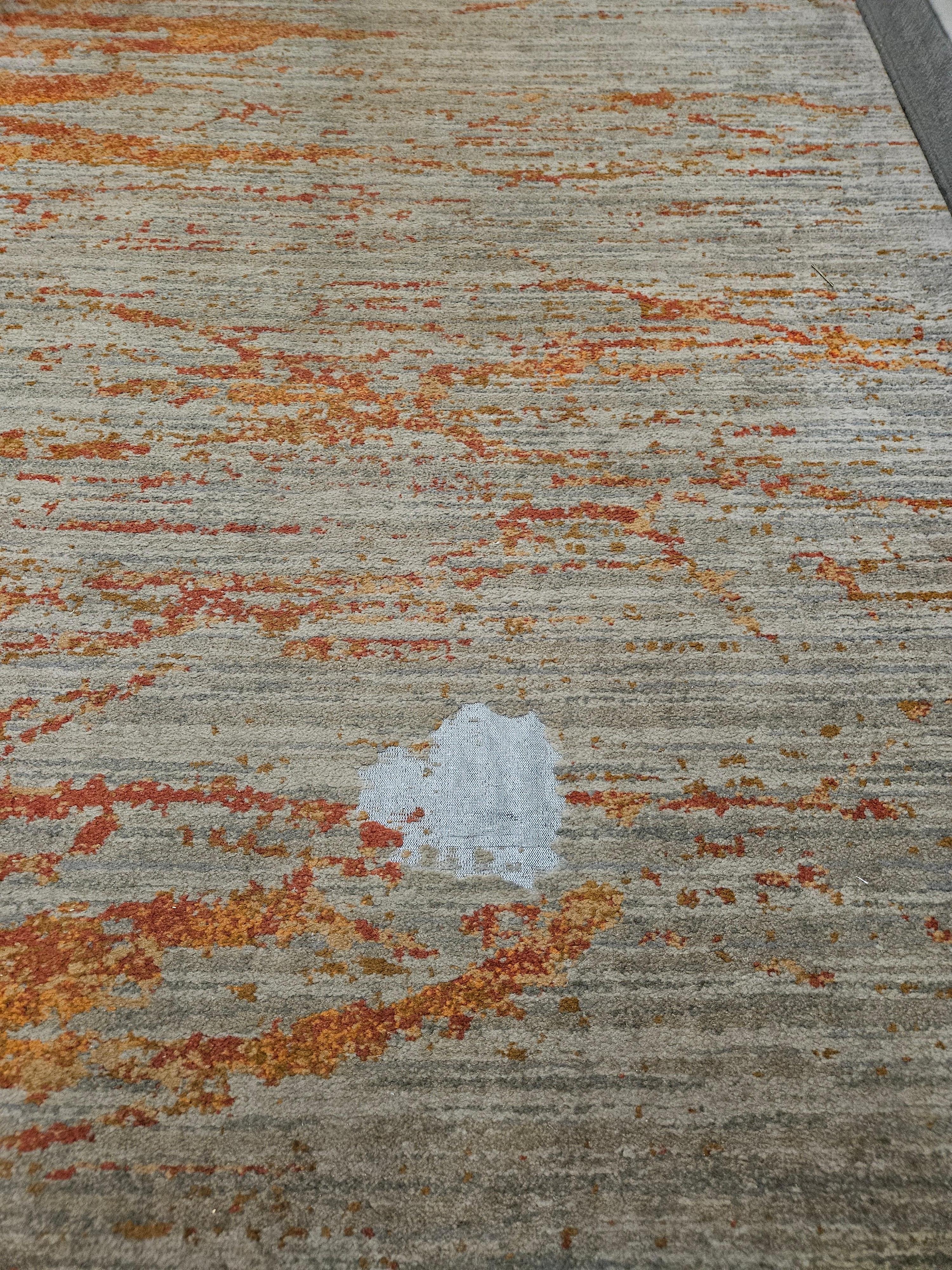 Carpet missing in patches
