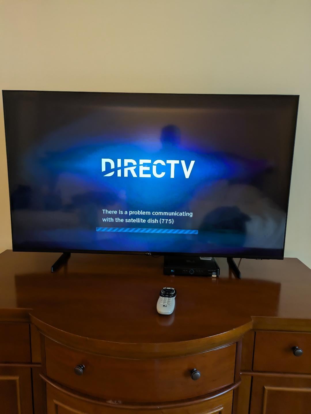 The 3rd step in troubleshooting.  Satelitte error 775 sounds fatal to me.