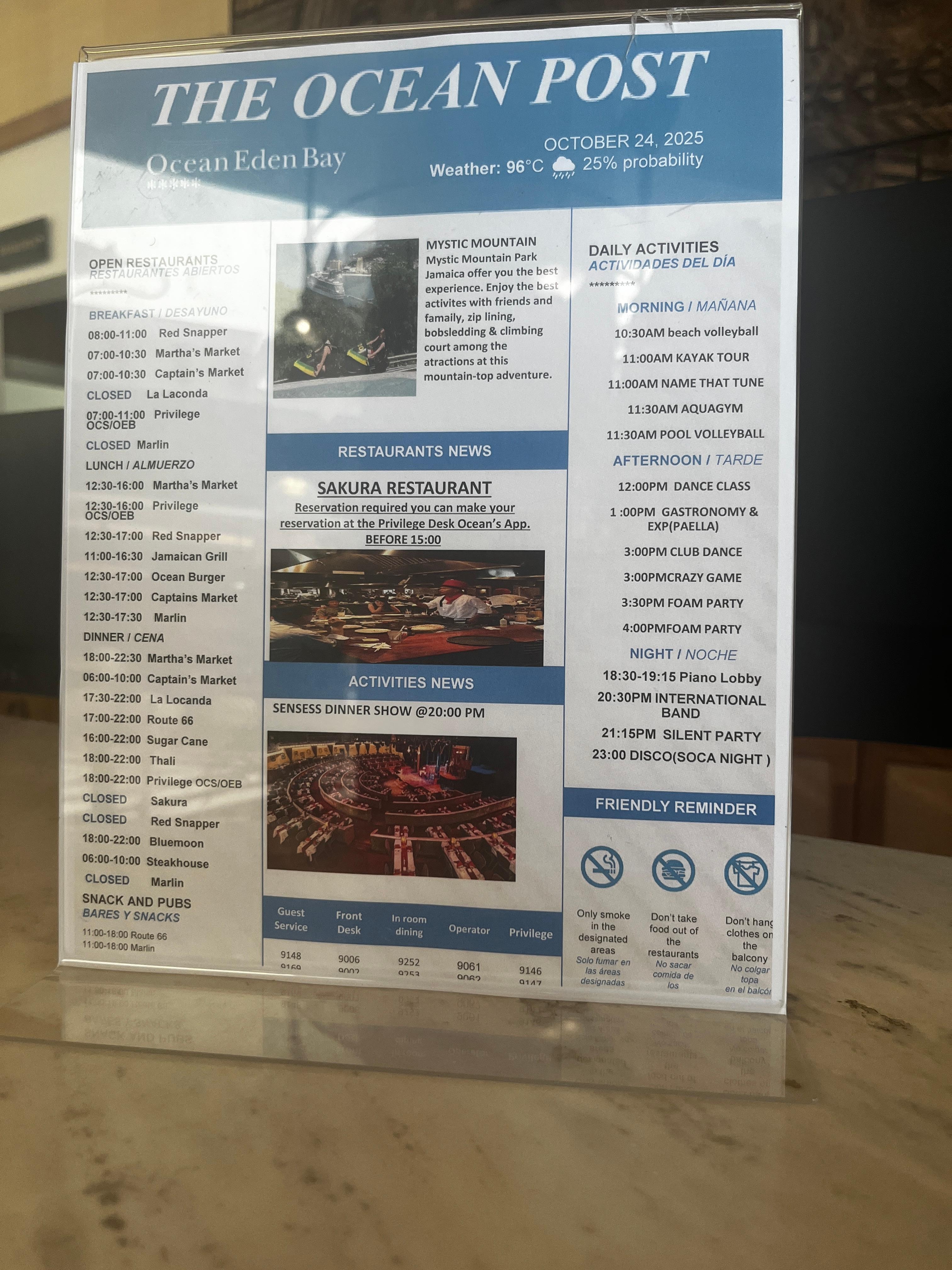 Activities they provide everyday