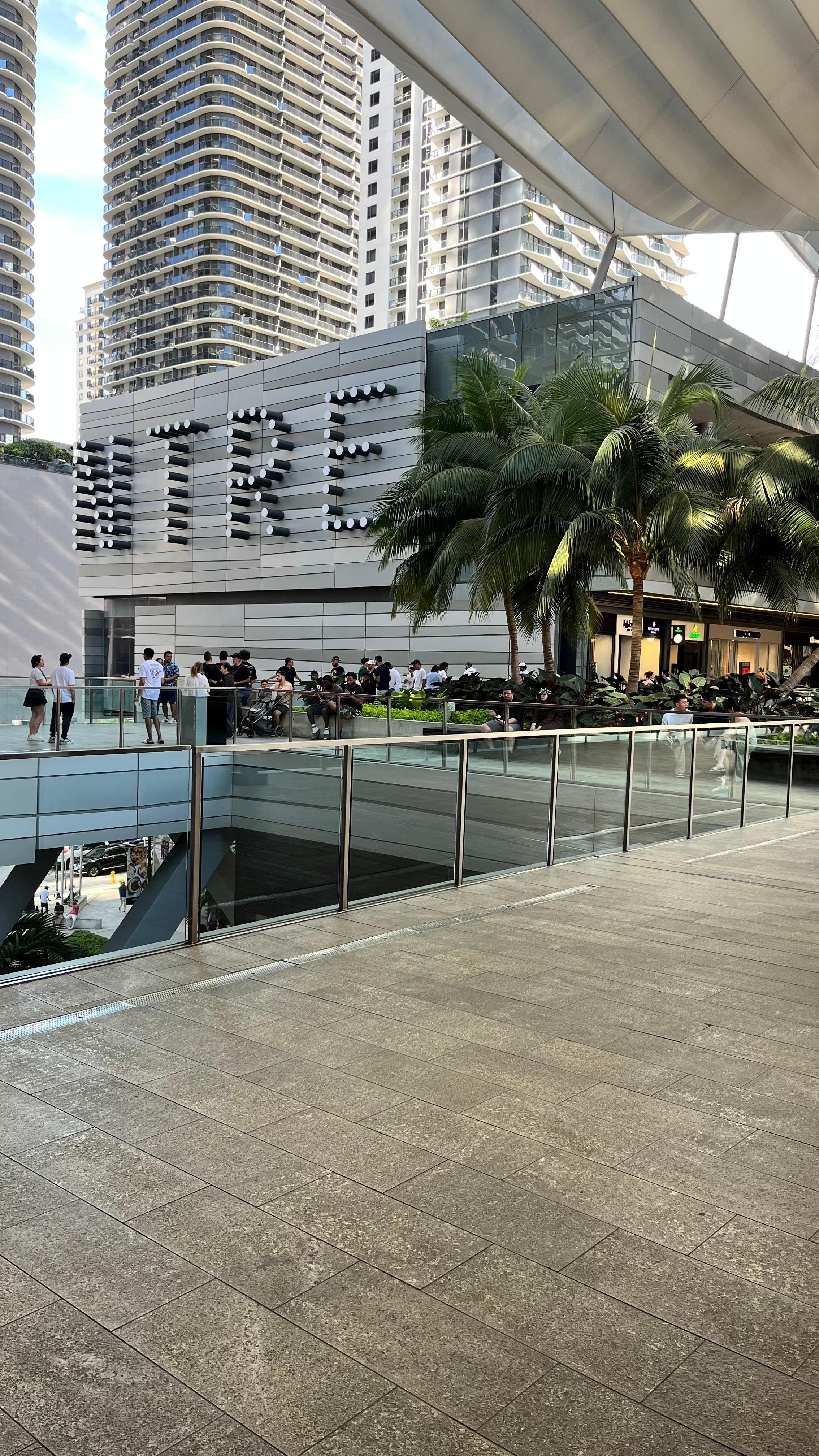 Brickell city centre is literally connected to the hotel 