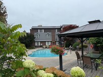 Outside pool area
