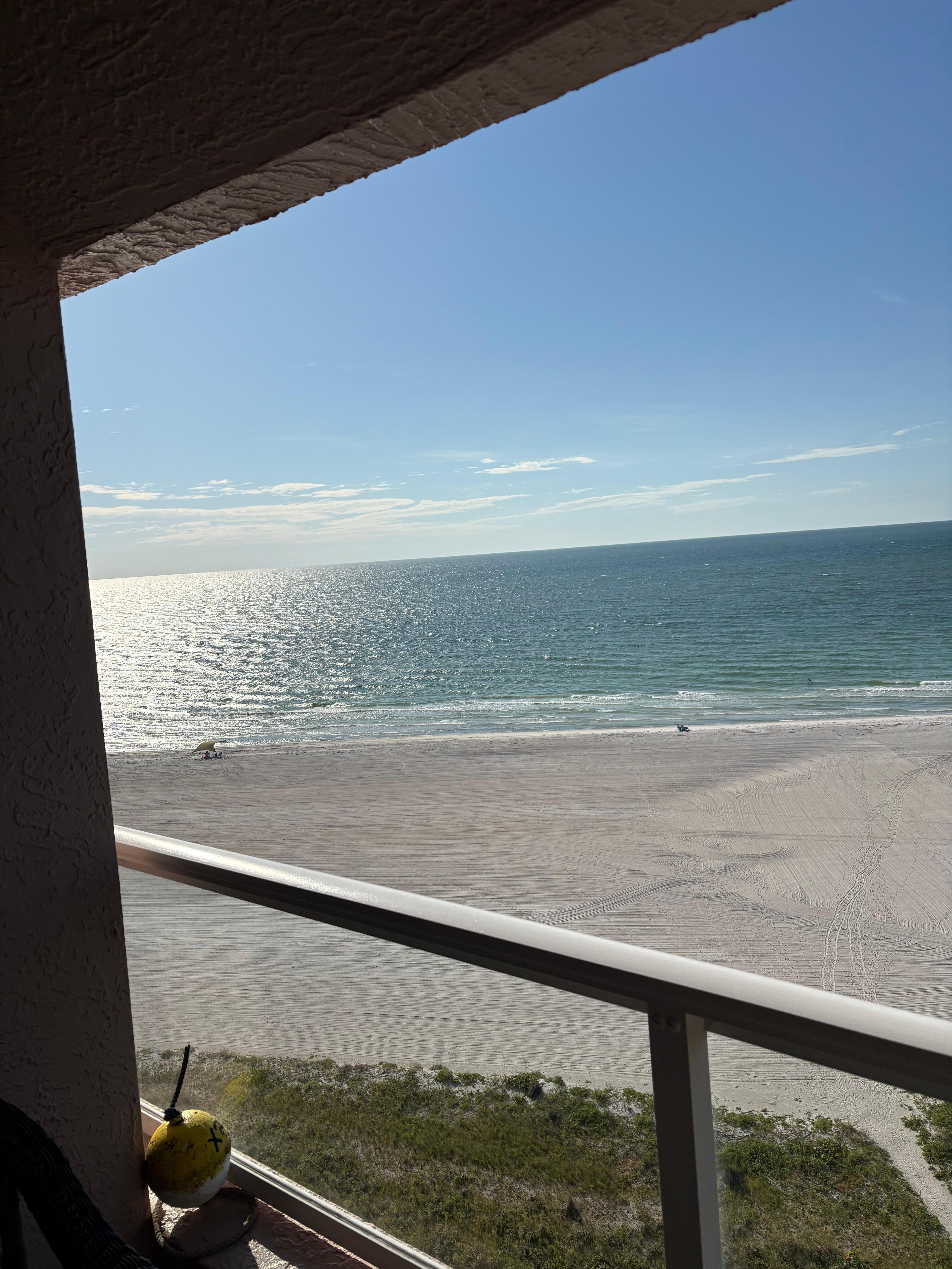 View southwest from balcony 