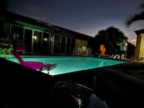 Pool at night