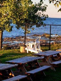 Good place to watch the st Laurence with a glass of wine