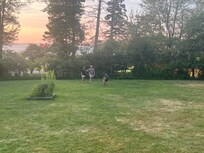 Plenty of room for frisbee or football, sunsets are beautiful