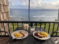 Breakfast on the Lanai everyday for sunrise!
