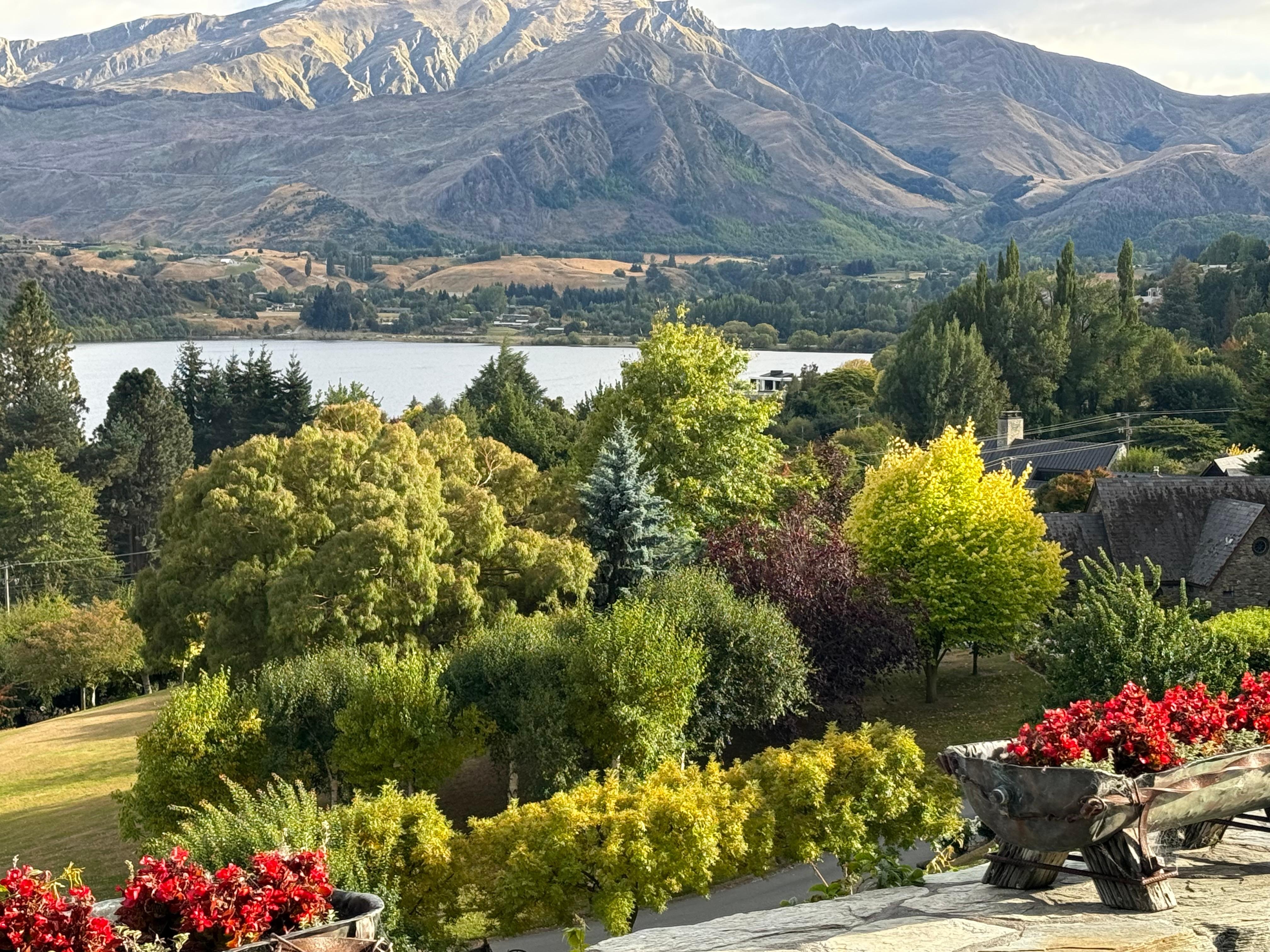 Afternoon view from the balcony of our room.