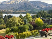 Afternoon view from the balcony of our room.