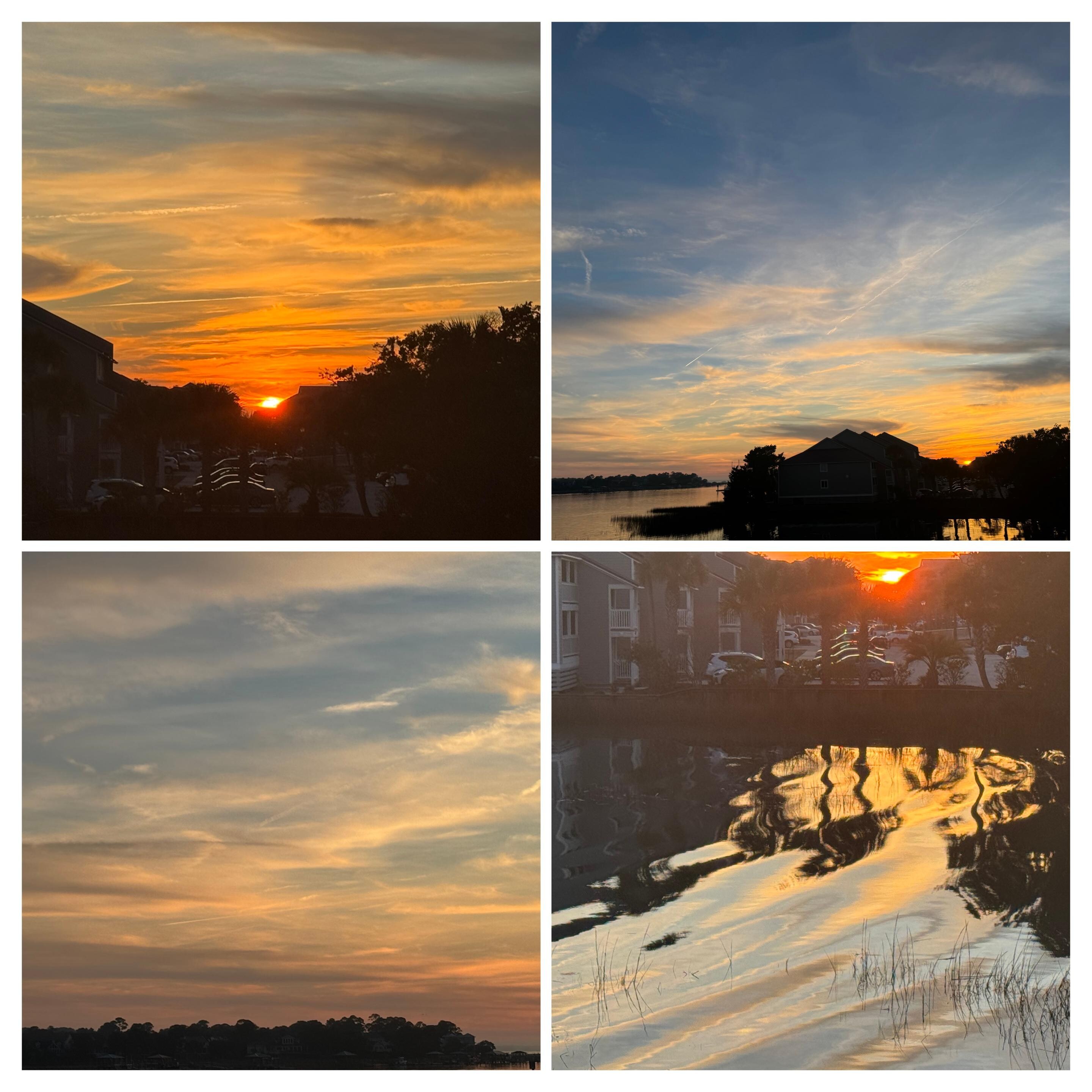 Evening on the river at Folly. Peace and beauty 