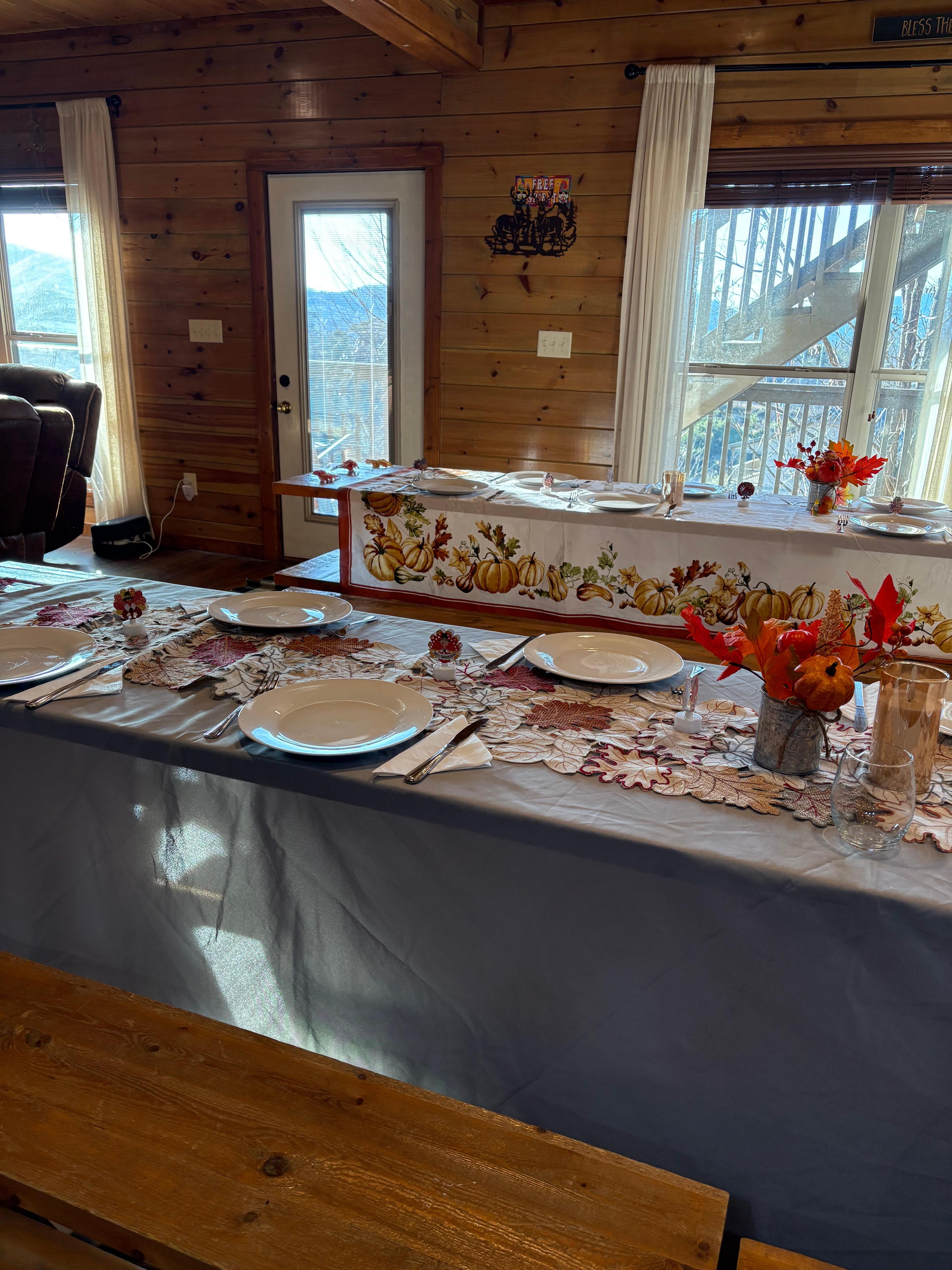 We were ready for Thanksgiving dinner. 