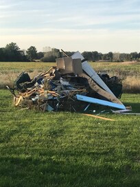 Bon fire outside kitchen window