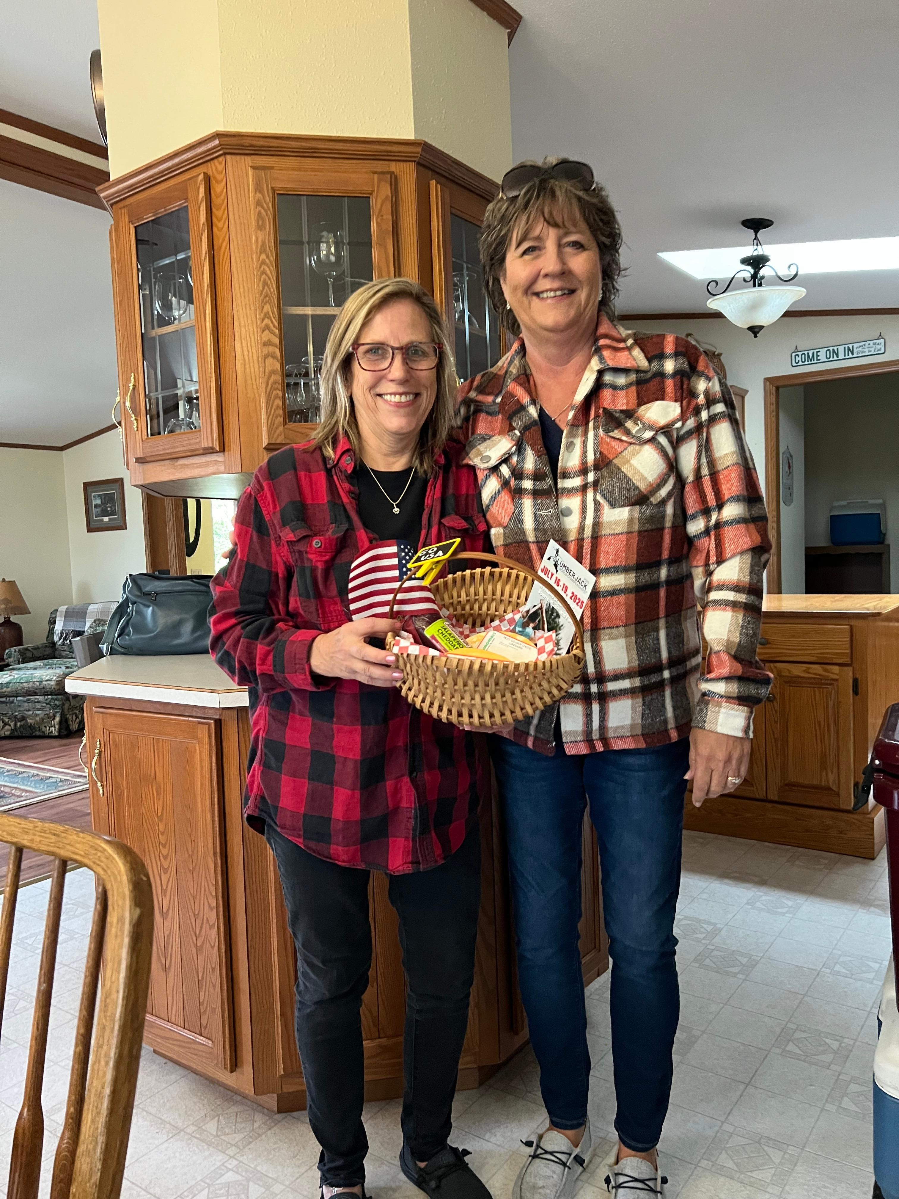 Thank you for the lovely gift basket. 