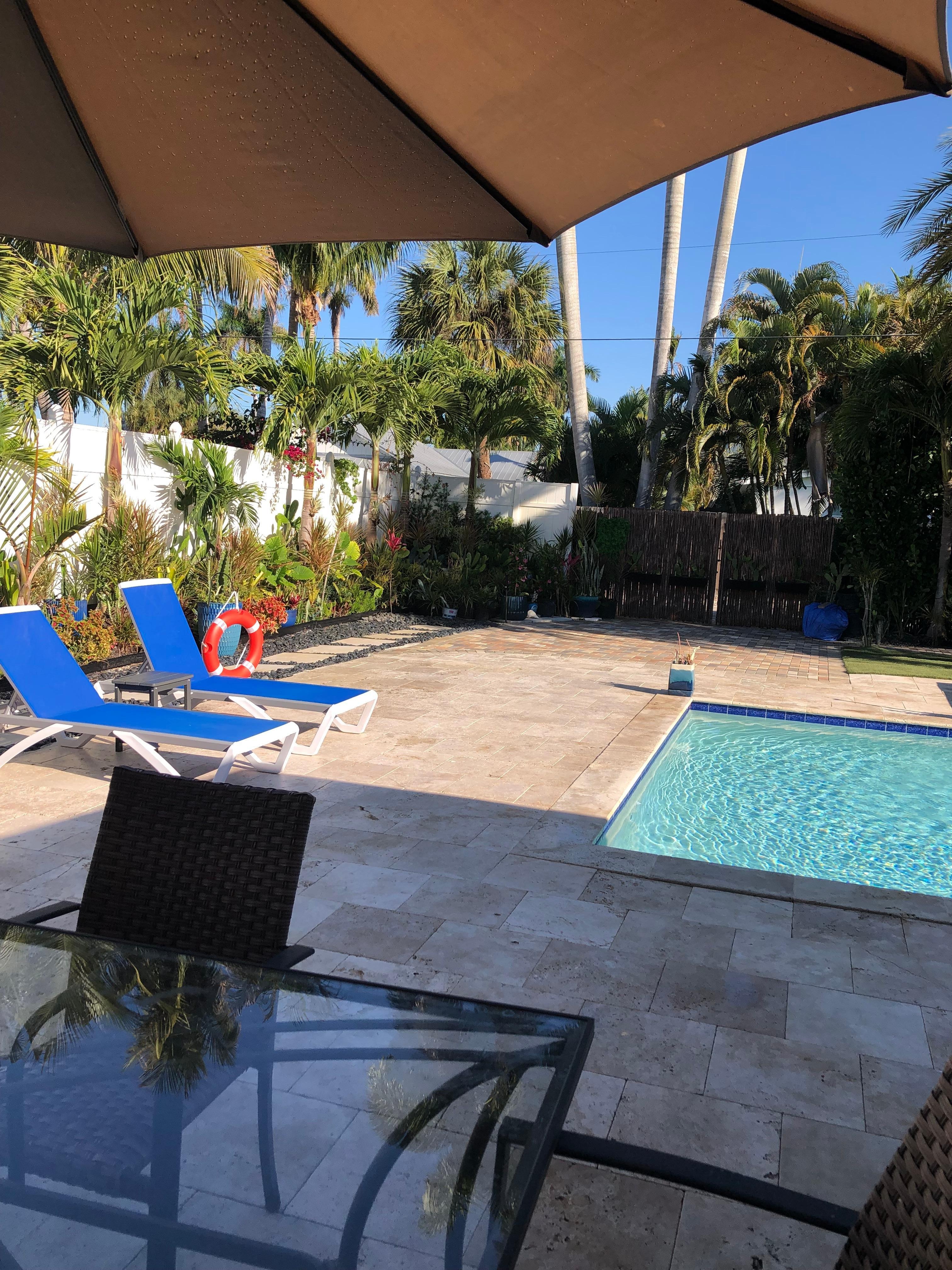 Well appointed pool area