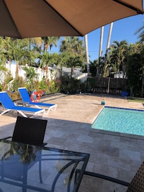 Well appointed pool area